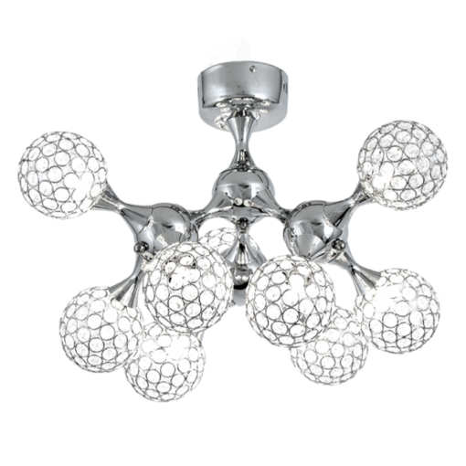 Bright Star CF314/9 Crystal Ceiling Fitting