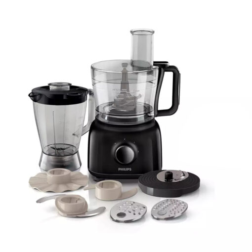 Philips Food Processor with multiple attachments for slicing, chopping, and blending