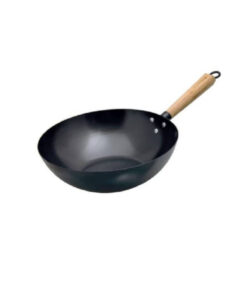 Regent Cookware Wok Carbon Steel Wooden Handle
