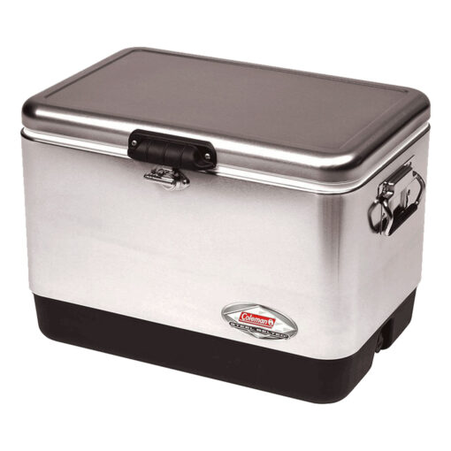 Coleman 54 Quart Stainless Steel Belted Cooler