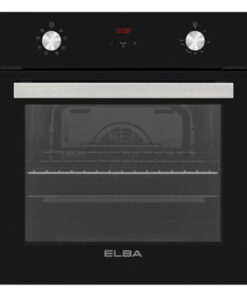 Elba 60CM Multifunction Electric Oven with Black Glass Finish