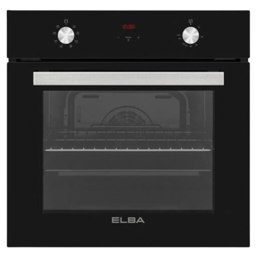 Elba 60CM Multifunction Electric Oven with Black Glass Finish