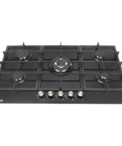 Totai 5 Burner Gas Hob Gas on Glass