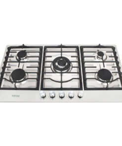 Totai 5 Burner Gas Hob Stainless Steel