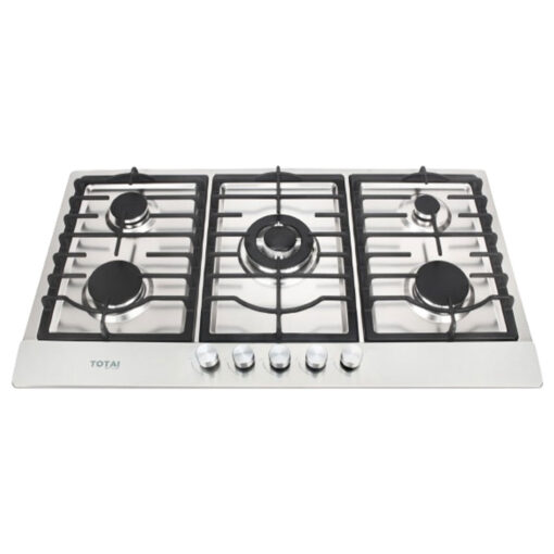 Totai 5 Burner Gas Hob Stainless Steel