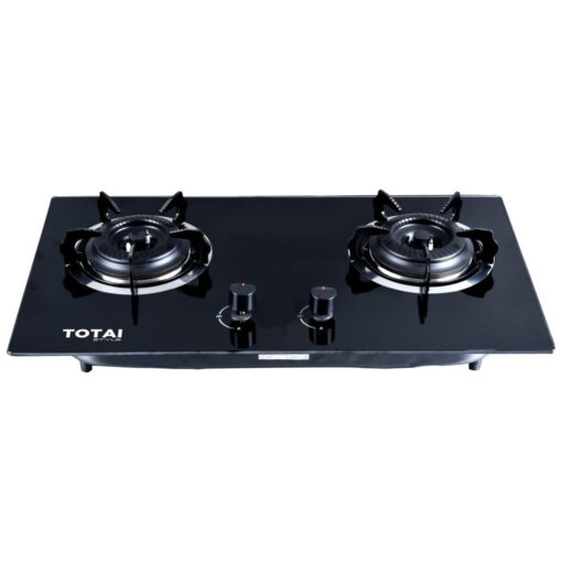 Totai TS 2 Burner Gas on Glass Hob (Black)