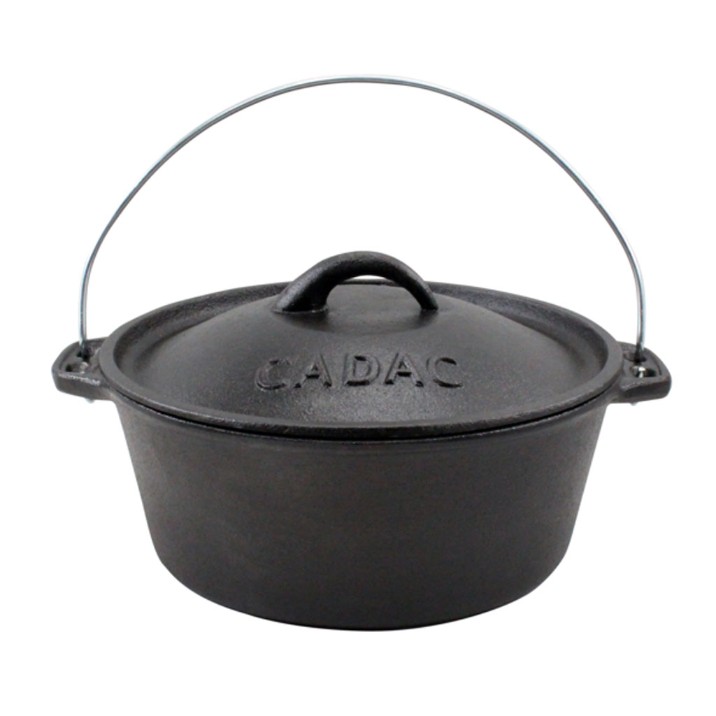 Cadac Cast Iron Potjie Pot No.10 Flat