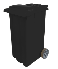 240L Wheelie Bin (Black)