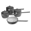 Cordon Bellied Enamel 7PC Pot Set (Black)