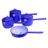 Cordon Bellied Enamel 7PC Pot Set (Blue)