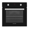 Elba 60cm Black Multifunction Electric Oven With Glass Finish, perfect for modern kitchens in South Africa.