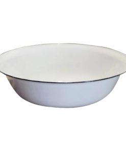 Kango White Basin 60cm with enamel finish, perfect for kitchen and laundry tasks in South Africa