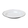 Kango Soup Plate White 26cm – Elegant and durable enamel plate for soups, stews, and salads in South Africa.