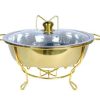 Chafing Dish Glass Lid With Thin Frame- Gold In South Africa