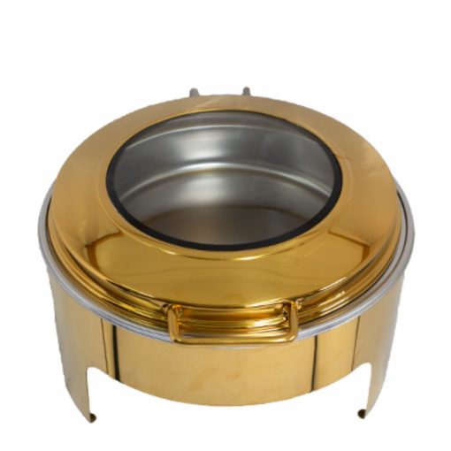 Chafing Dish Gold Round Flat Top Window In South Africa