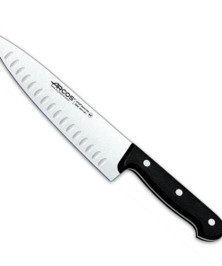 Arcos Knife 200mm Cooks Fluted Universal with full tang and Bactiproof handle – top chef’s choice in South Africa