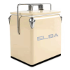Elba Retro Metal Coolerbox in Cream – Perfect for outdoor adventures in South Africa.