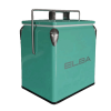 Elba Retro Metal Coolerbox in Mint – Perfect for outdoor adventures in South Africa.