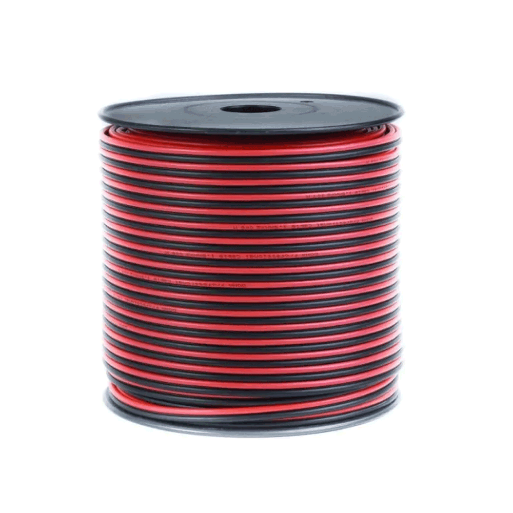1mm red and black 2-core speaker cable per meter for audio use in South Africa