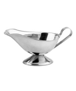 Steel King Gravy Boat Stainless Steel Footed With Handle