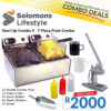 7 Piece Fryer Combo - Start Up Combo 4 with double gas fryer, chip cutter, scoop, and sauce accessories in South Africa