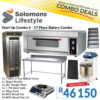17 Piece Bakery Combo with 3-tray oven, mixer, pans, scale, and proofer for South African bakeries