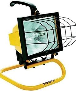 Portable Work Light, Yellow 500 Watt Halogen