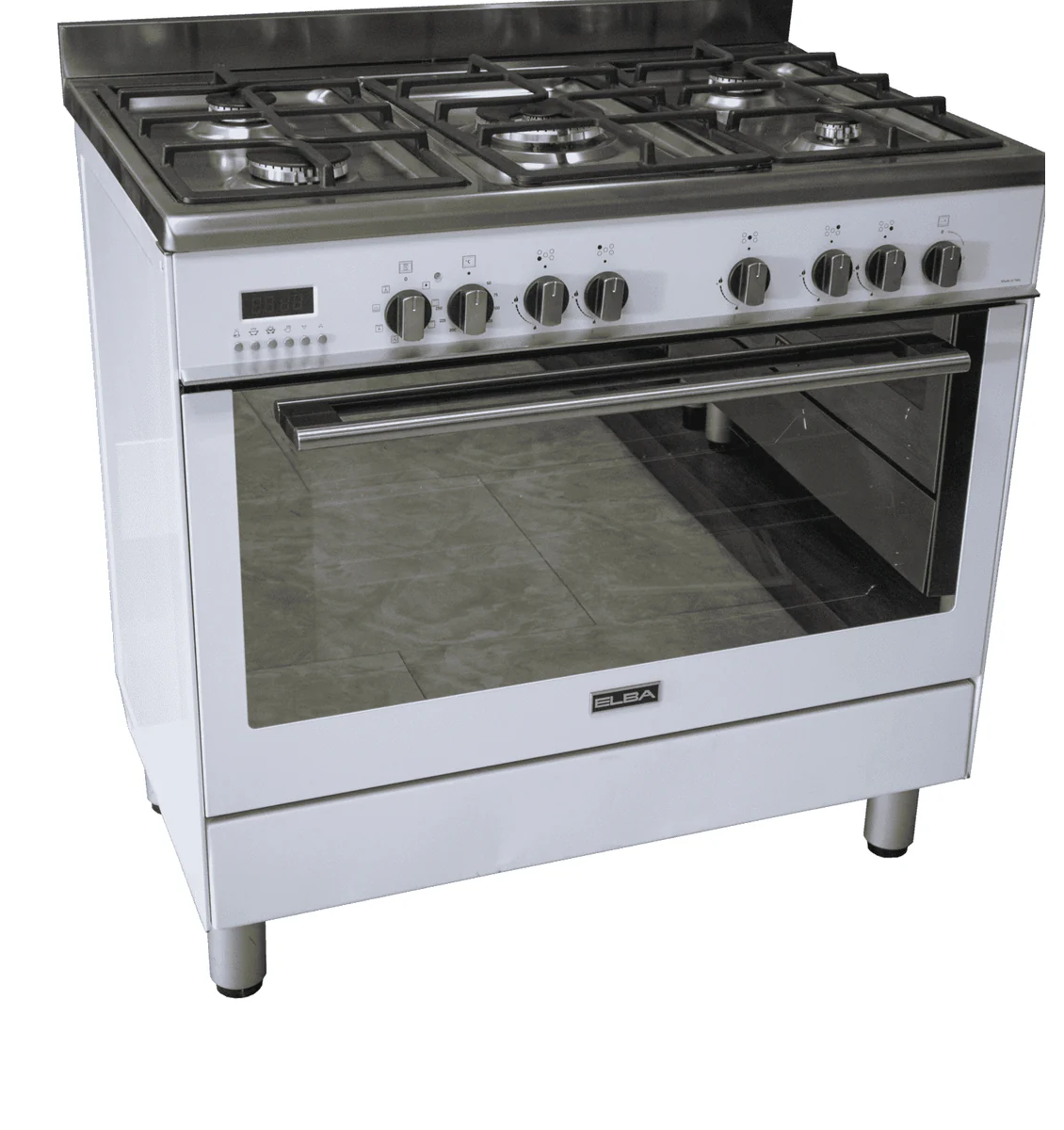 ELBA FUSION 90CM GAS ELECTRIC COOKER WHITE 01/9FX827WH