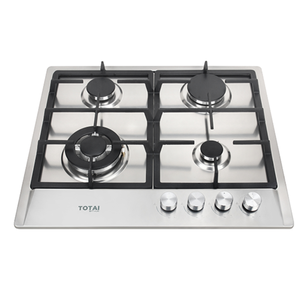 Totai 60cm 4 Burner Gas Hob – Stainless Steel (02/TS4BNR-SS)